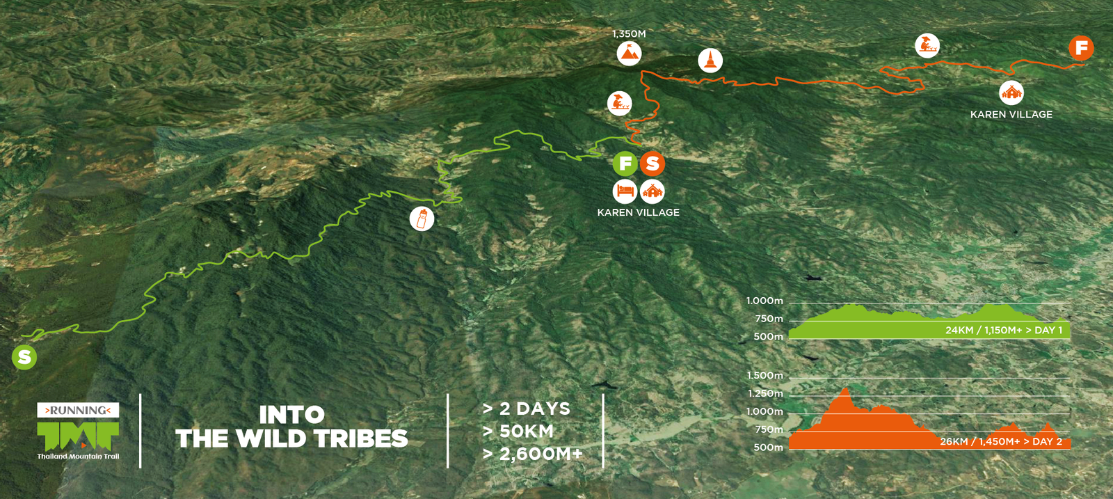 Thailand Mountain Trail Hikking Trails, Trekking Trips, & Running Tours Thailand 10. Trail 2a 01