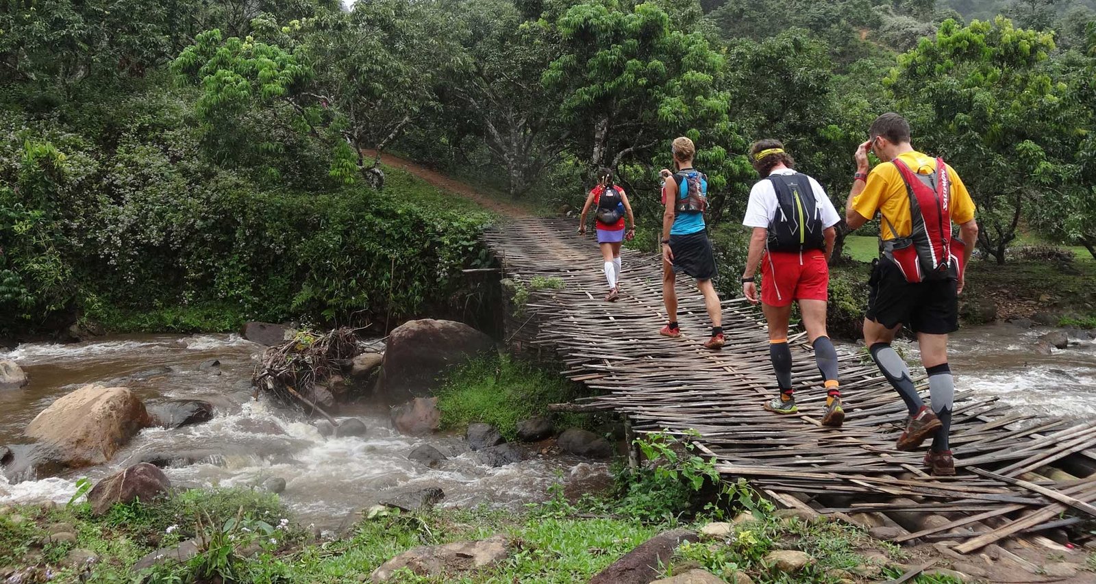 Thailand Mountain Trail Hikking Trails, Trekking Trips, & Running Tours Thailand C5j Crossing River
