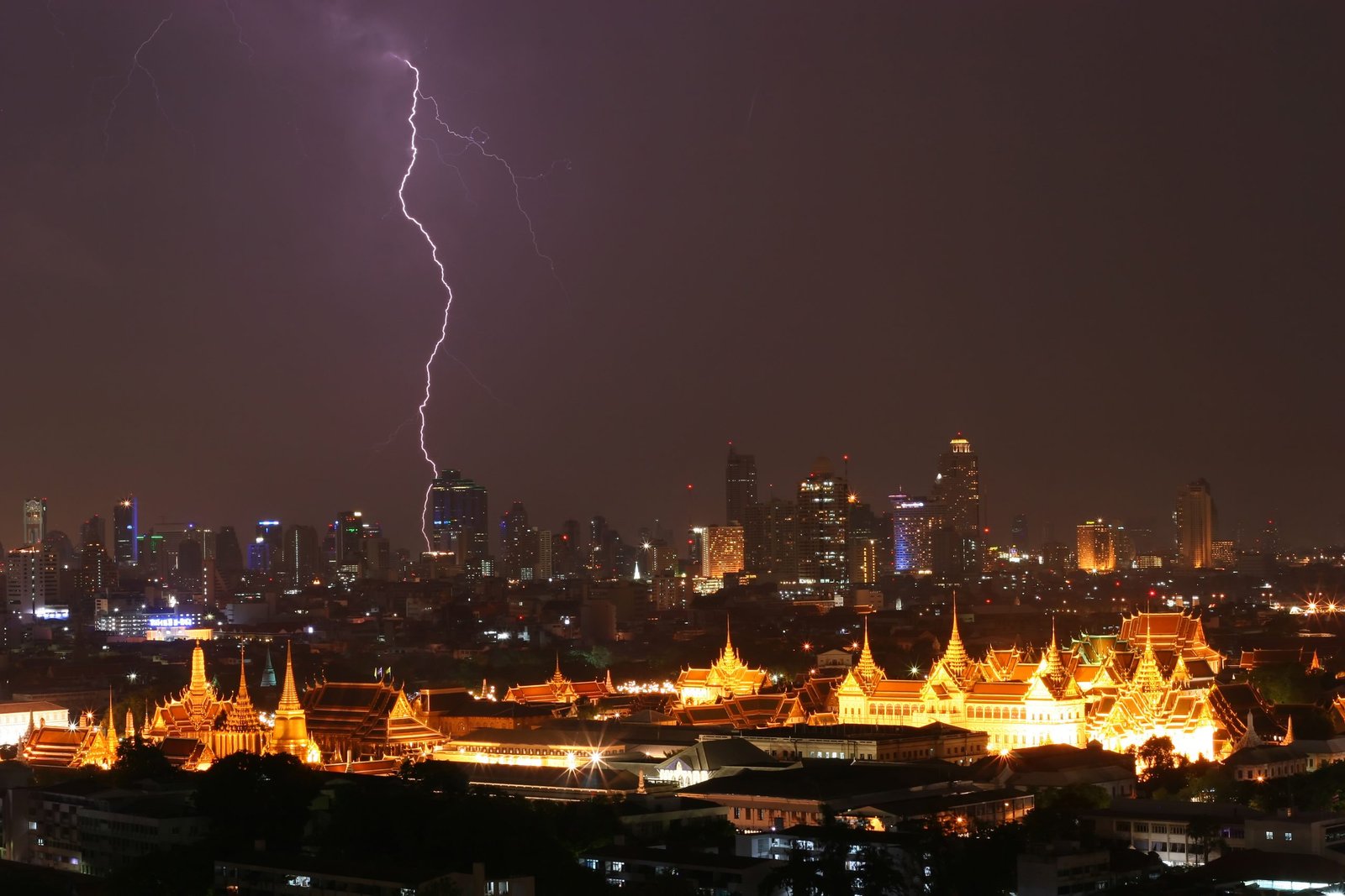 Thailand Mountain Trail Hikking Trails, Trekking Trips, & Running Tours Thailand Lightning,strike,over,grand,palace,,bangkok,,thailand