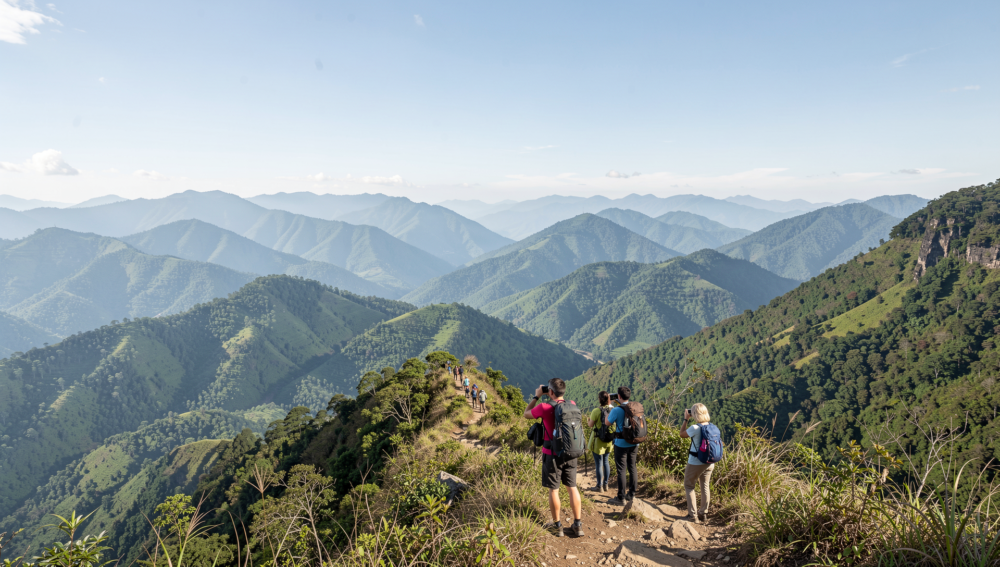 Private trekking tour in Chiang Mai with local guide and mountain viewpoint in Northern Thailand
