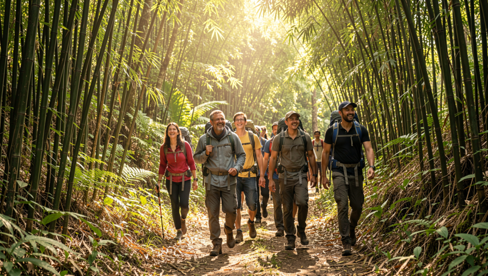 Private trekking tour in Chiang Mai with local guide and mountain viewpoint in Northern Thailand